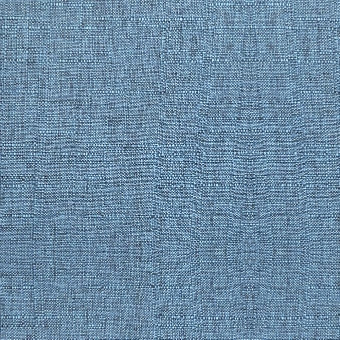 Armen Living Summer Mid-Century Chair in Blue Fabric with Walnut Wood Finish