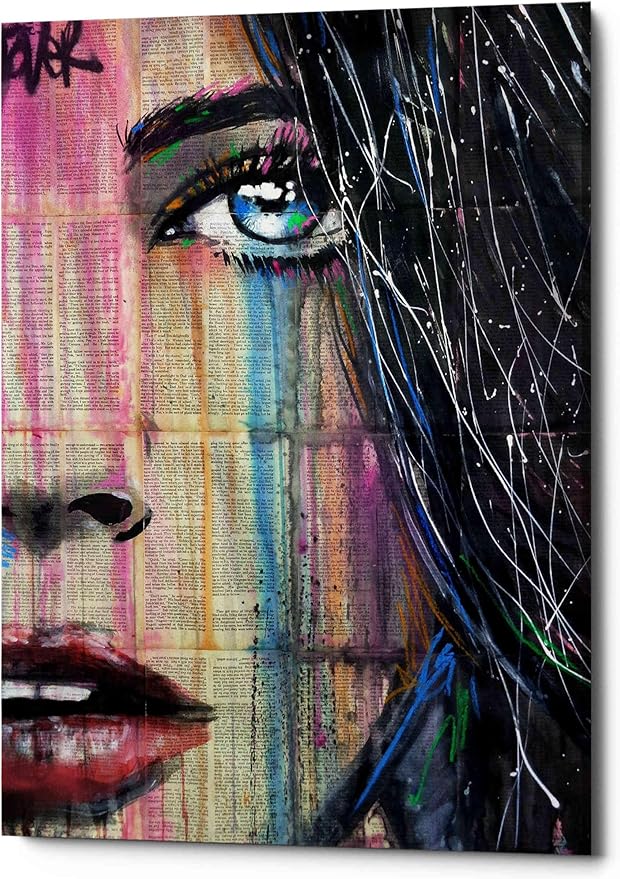 Epic Graffiti 'Fahrenheit' by Loui Jover, Canvas Wall Art, 18"x26"