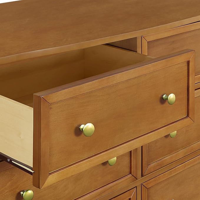 DaVinci Kalani 6-Drawer Baby Dresser for Nursery - Wooden Double Chest of Drawers for Kids, Boys & Girls - Multi-Purpose Storage Dresser for Bedroom, Living Room & Hallway - Easy to Assemble, Chestnut