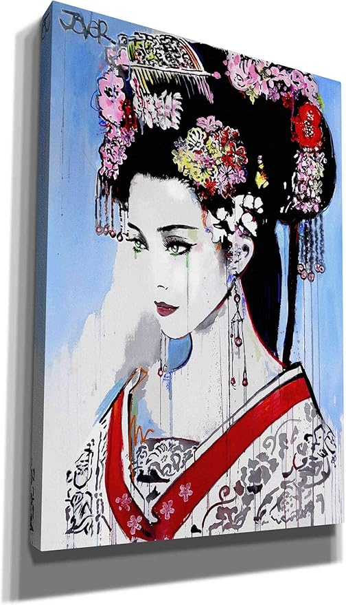Epic Graffiti 'Empress' by Loui Jover, Canvas Wall Art, 18"x26"