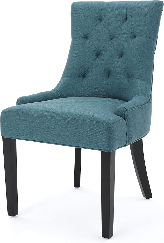 Christopher Knight Home Hayden Fabric Dining Chairs, 2-Pcs Set, Dark Teal