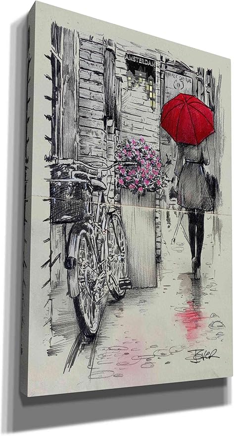 Epic Graffiti 'Amsterdam Walk' by Loui Jover, Canvas Wall Art, 26"x40"
