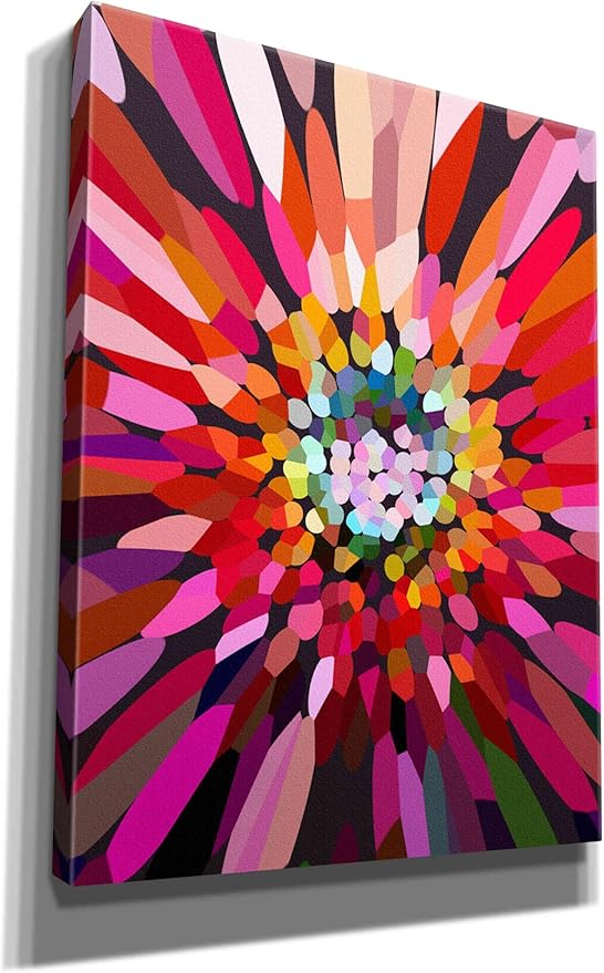 Epic Graffiti 'Pink Flower' by Shandra Smith, Canvas Wall Art, 12"x16"