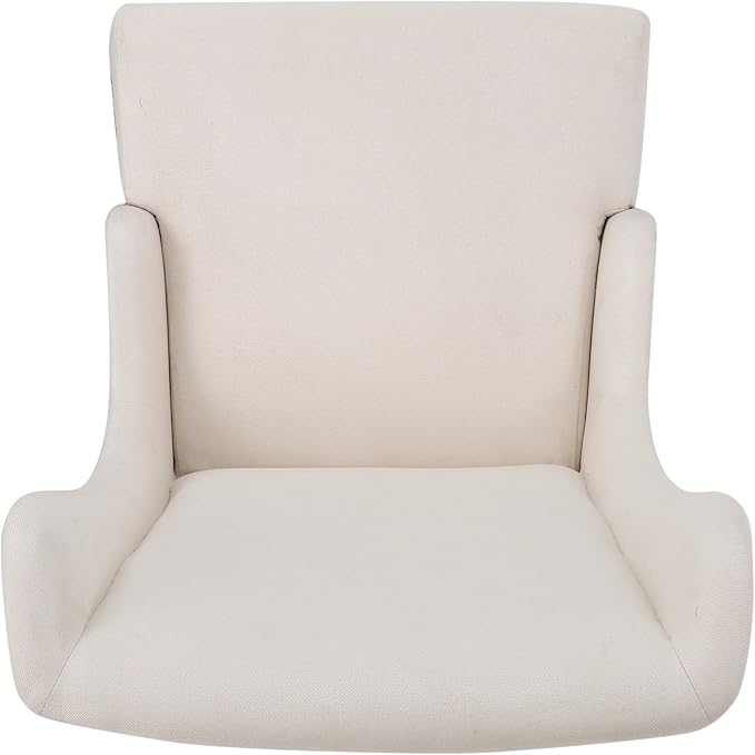 Christopher Knight Home Callie Fabric Dining Chair, Beige, 23.25" x 28.75" x 46.25"