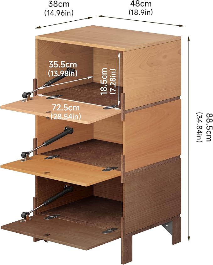 Sebastack Sideboard, Buffet Storage Cabinet with 3 Drawers, Easy Assembly Coffee Bar Cabinet, Wood Buffet Table for Kitchen, Dining Room, Bathroom, Office, Hallway, Three color comb (1 pcs)