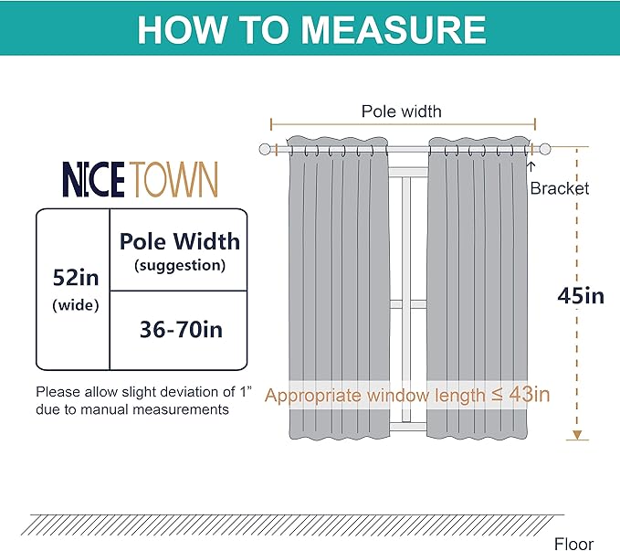 NICETOWN Sheer Curtains for Small Window - Thick Linen Look Window Covering Semi-Voile Drapes for Laundry with Grommet Top （White, 52 Inch Width, 45 Inch Length, 1 Pair