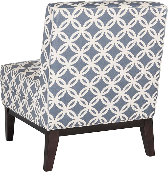Safavieh Mercer Collection Armond Blue and Espresso 33-inch Accent Chair