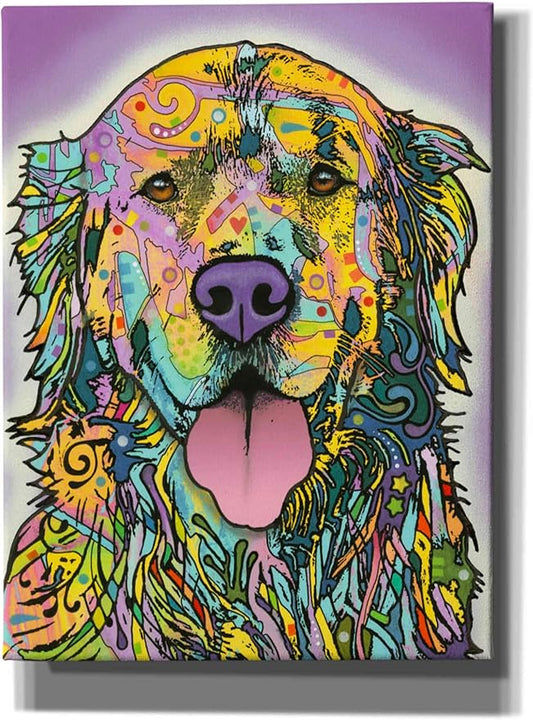 Epic Graffiti 'Silence Is Golden' by Dean Russo, Canvas Wall Art, 12"x16"
