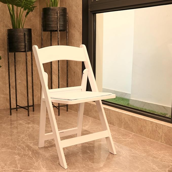 BTEXPERT 30 Pack Resin Folding Chair Vinyl Padded Seat Indoor Outdoor Lightweight Set for Home Event Party Picnic Kitchen Dining Church School Weddings