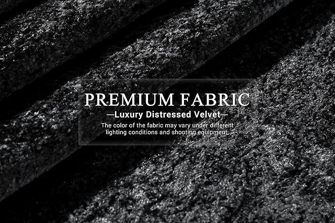 HABUTWAY 105" L-Shape Modular Sectional Sofa Couch for Living Room,No Assembly Required,Modular Comfy Sofa with Deep Seat for Living Room Bedroom,Luxury Distressed Velvet(Left,Black)