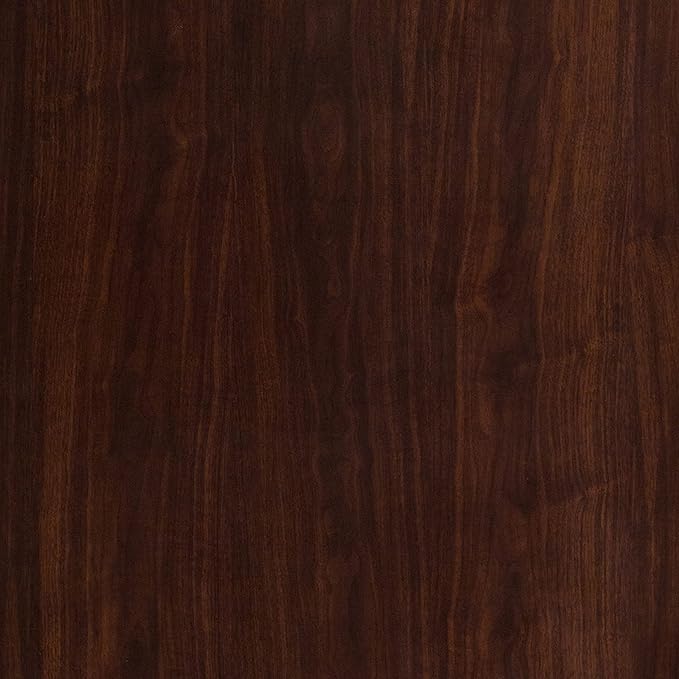 Flash Furniture Glenbrook 30" x 48" Rectangular High-Gloss Walnut Resin Table Top with 2" Thick Edge