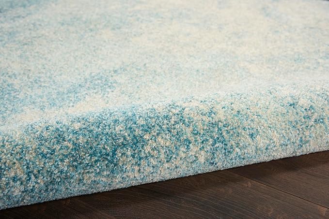 Nourison Home Passion Navy/Light Blue 9' x 12' Area-Rug, Modern, Abstract, Easy-Cleaning, Non Shedding, Bed Room, Living Room, Dining Room, Kitchen (9x12)