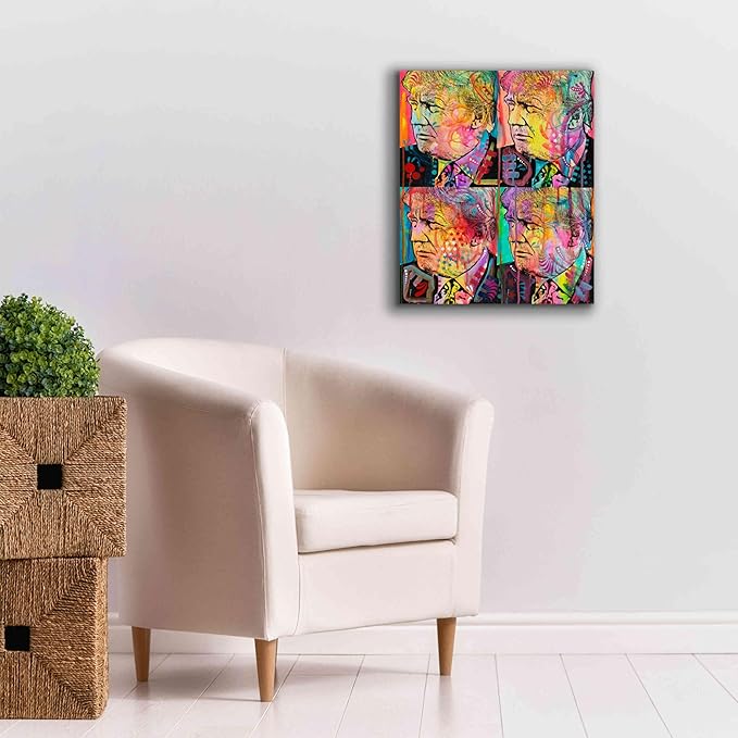 Epic Graffiti 'Trump 4 Up' by Dean Russo, Canvas Wall Art, 20"x24"