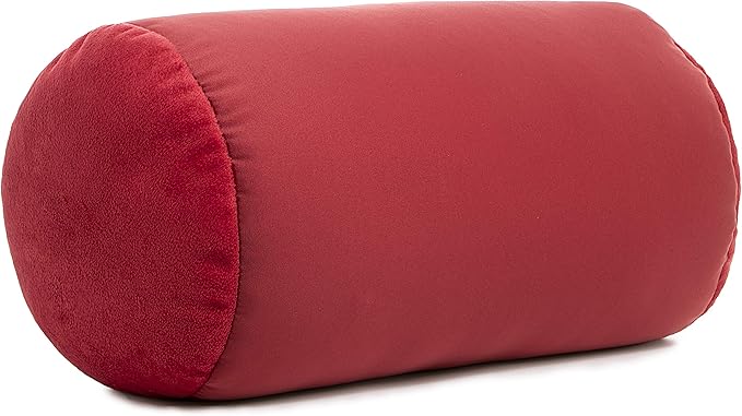 Deluxe Comfort Mooshi Squish Microbead Bed Pillow, 14" x 7" - Airy Squishy Soft Microbeads - Eighteen Fun Bubbly Colors To Choose From - Cuddly And Fun Dormroom Accessory - Bed Pillow, Maroon