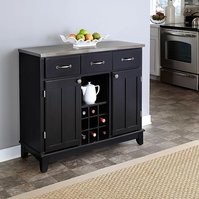 homestyles Server sideboards-buffets-credenzas, Black