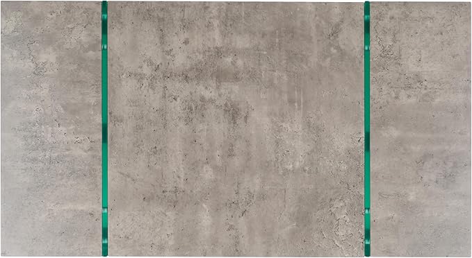 SAFAVIEH Home Collection Jacob Light Concrete Grey/Glass Leg Rectangle Coffee Table