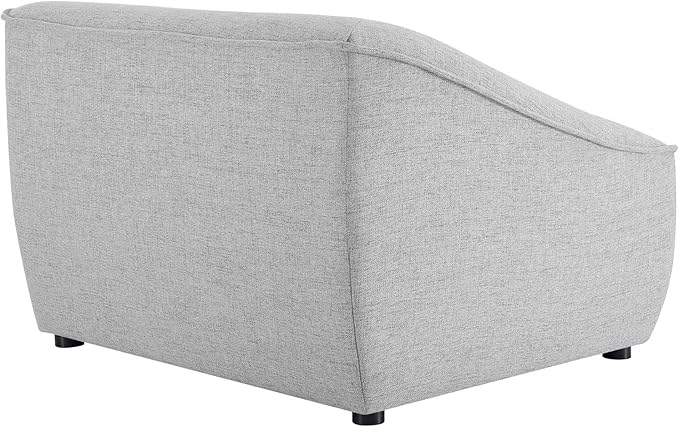 Modway Comprise Fabric Upholstered Sectional, Left-Arm Chair, Light Gray