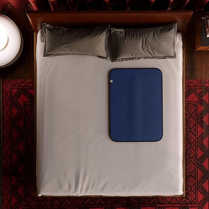 Avana Waterproof Throw - Sensual Blanket for Adults - Made in The USA - Mini Size, Micro-Velvet Blue