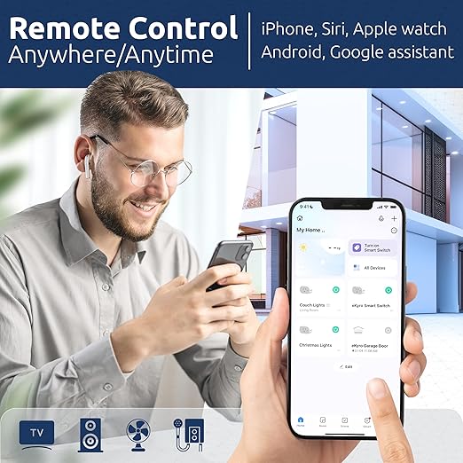 Smart Plug Energy Monitoring | Compatible with Alexa, Google Home Assistant, iPhone, Siri, Android, Power Tracking 15A 1800W, No Hub Required Energy Monitoring Outlet (Non-Monitoring, 2)