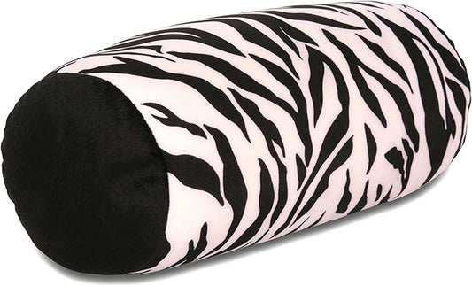 Deluxe Comfort Mooshi Squish Microbead Bed Pillow, 14" x 7" - Airy Squishy Soft Microbeads - Eighteen Fun Bubbly Colors To Choose From - Cuddly And Fun Dormroom Accessory - Bed Pillow, Wild Zebra