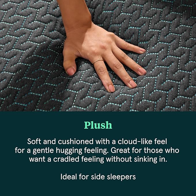 Tuft & Needle Mint Hybrid Plush Full Size Mattress in a Box, Cooling Adaptive Foam, Individually-Wrapped Coils, 100 Night Trial, Fiberglass Free, CertiPUR-US, 10-Year Limited Warranty