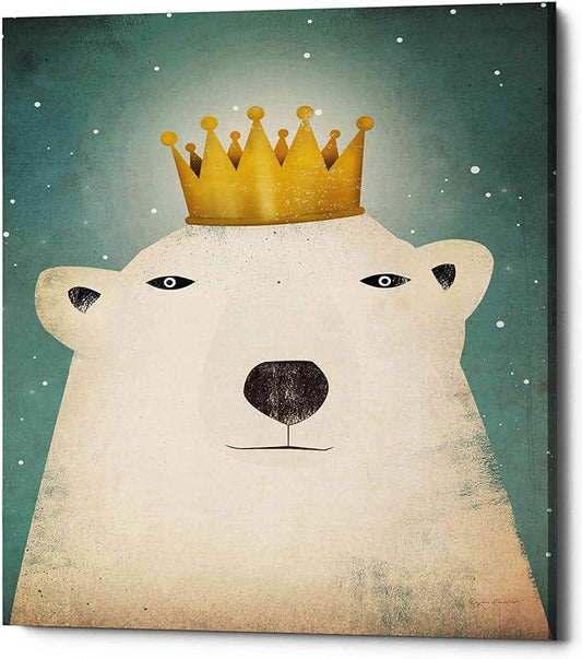 Epic Graffiti 'Polar King' by Ryan Fowler, Canvas Wall Art, 12"x16"