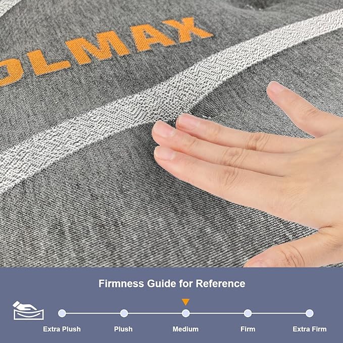 Elfreda RV King Mattress, 12 inch Pillow Top Pocket Spring Hybrid RV Mattress, Memory Foam Innersprings Medium Firm，Supportive Pressure Relief 80''x72 Camper in a Bag