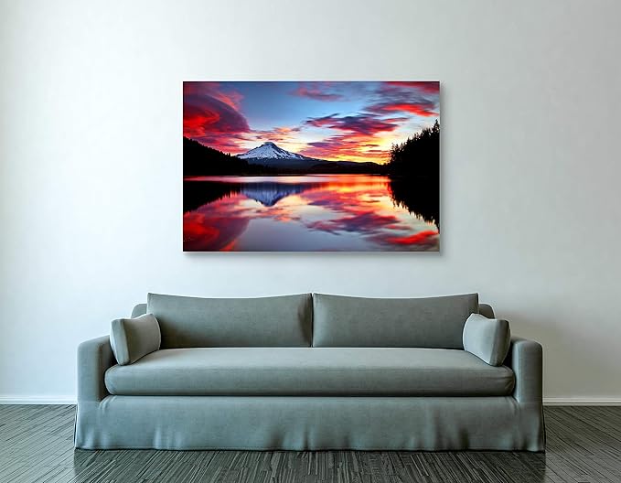 Epic Graffiti 'Sunrise on The Lake' by Darren White, Canvas Wall Art, 40" x 60"