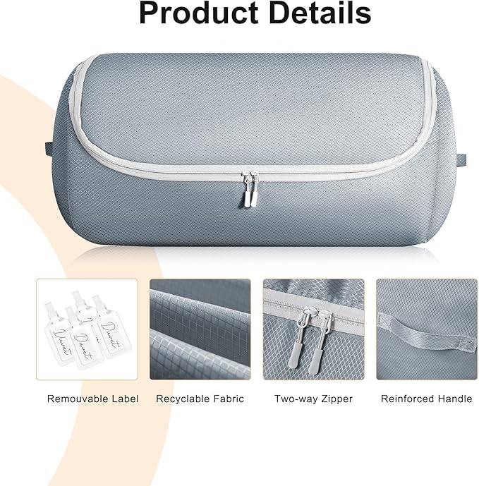Comforter Storage Organizer - Space-saving Bedding Storage Bags for Queen Duvet & Blanket, Washable, 6-Pack, Grey