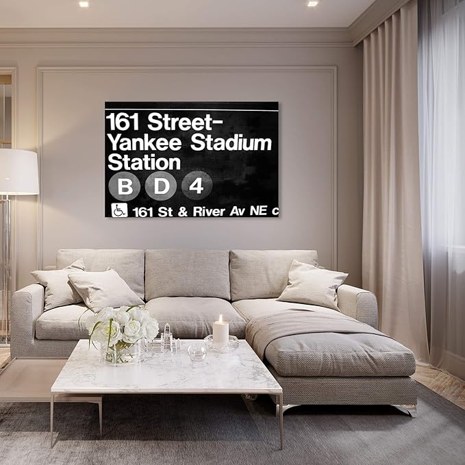 Cities and Skylines Wall Art Canvas Prints '16604 Yankee Stadium'