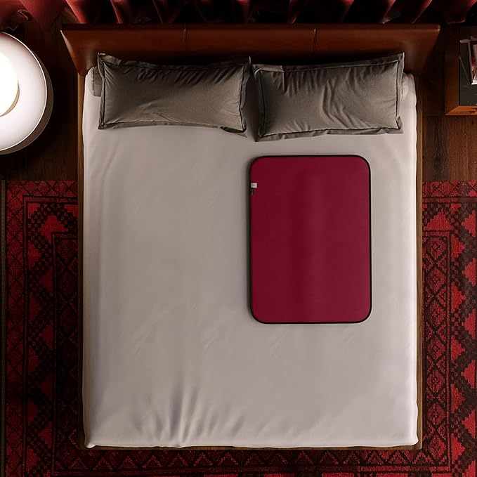 Avana Waterproof Throw - Sensual Blanket for Adults - Made in The USA - Mini Size, Micro-Velvet Red