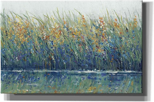 Epic Graffiti 'Wildflower Reflection II' by Tim O'Toole, Canvas Wall Art, 40"x26"