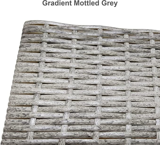 Feyart 8.5mm 55m Gradient Grey PE Rattan Repair Kits (Includes Prying Tool) for Patio Conversation Set, Plastic Wicker Material with Tool for Fixing Rattan Furniture