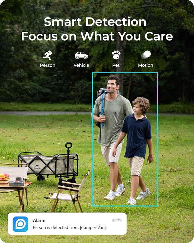 REOLINK 4K 3G/4G LTE Cellular Security Camera Outdoor, 8MP Wireless Solar Camera with Smart Detection & Accurate Alarms, Local & Cloud Storage, Removable Battery, Remote Access, Go Ultra+Solar Panel 2