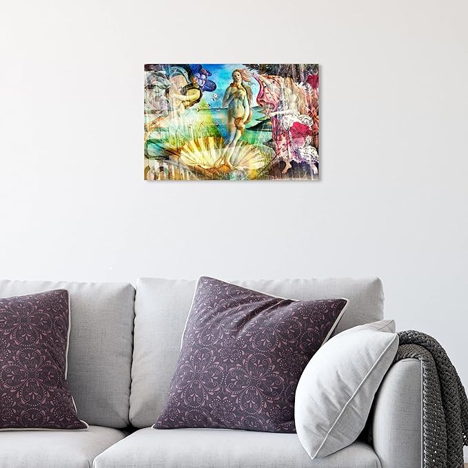 The Oliver Gal Artist Co. Spiritual and Religious Wall Art Canvas Prints 'Birth of Venus - Botticelli' Zodiac