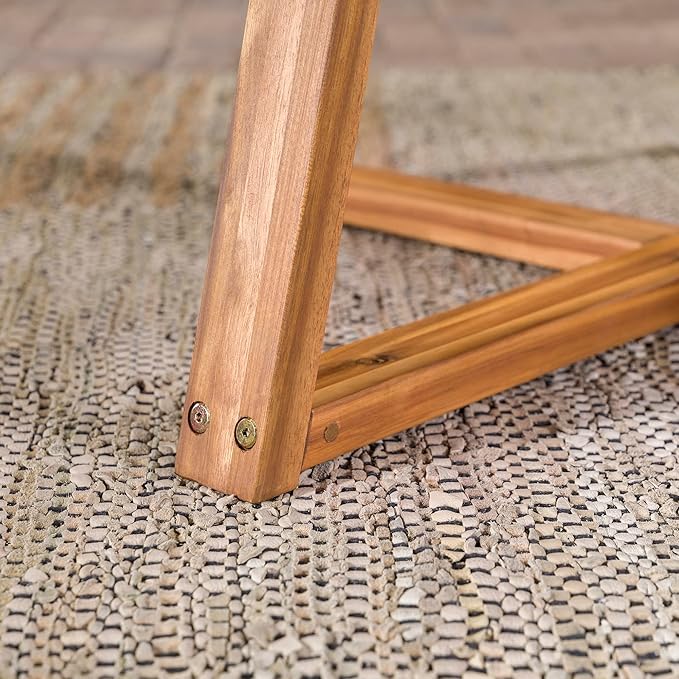Walker Edison Vita Dining Table, Brown