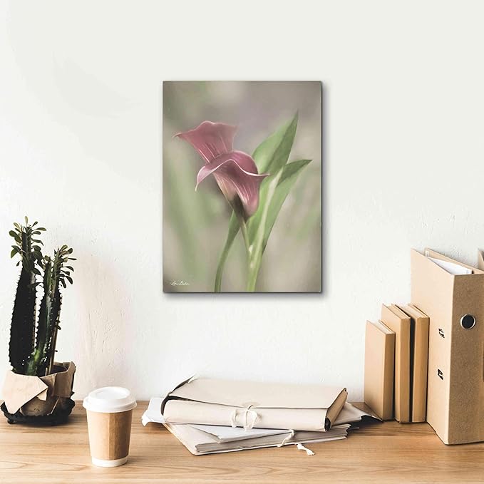 Epic Graffiti 'Pink Calla Lily' by Lori Deiter, Canvas Wall Art, 12"x16"