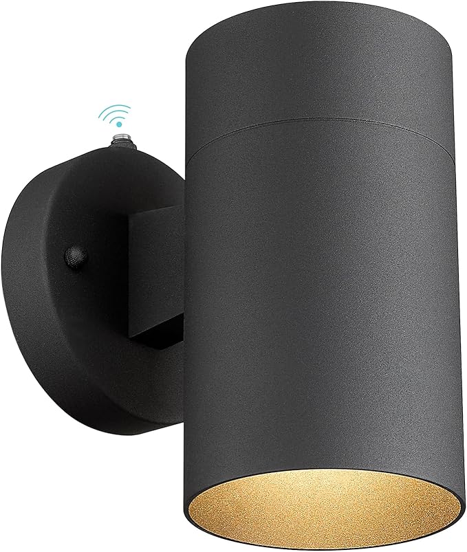Ken & Ricky Dusk to Dawn Wall Lights, Outdoor Sconces Wall Lighting, Modern Exterior Light Fixture with Photocell Sensor for Porch Garage Patio Doorway Entryway House -1 Pack