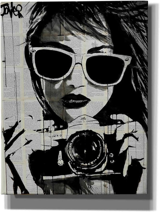 Epic Graffiti 'Shoot' by Loui Jover, Canvas Wall Art, 26"x40"