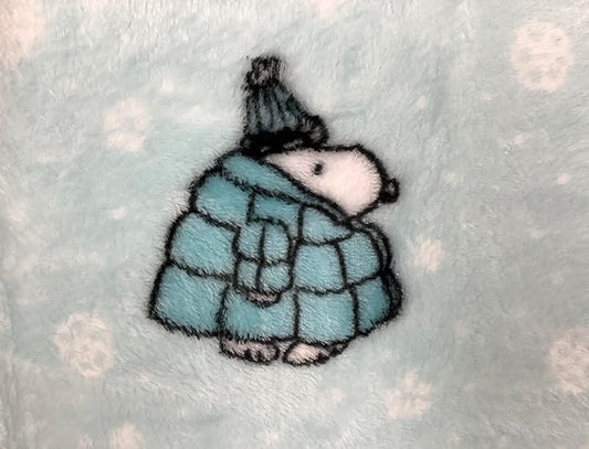 Berkshire Blanket & Home Co Peanuts Winter Blanket, Polyester (Light Blue - Blue Puffer Coats, Full/Queen)