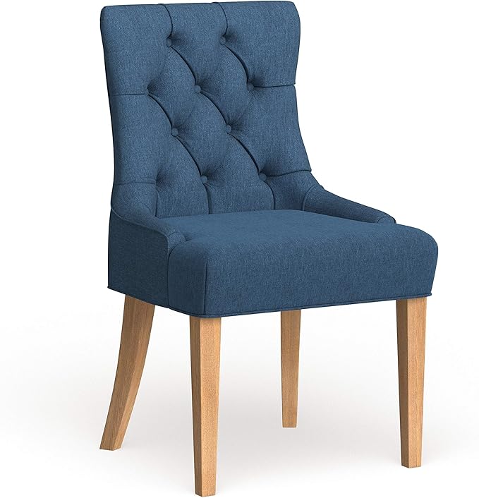 SAFAVIEH Mercer Collection Heather Beige Linen Nailhead Dining Chair