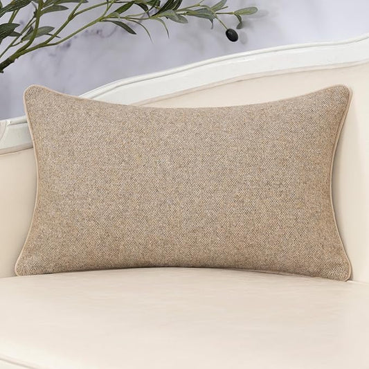 Yangest Neutral Floral Pillow Cover 12 x 20 Inches, Vintage Chenille Rectangle Throw Pillow Cover Soft Decorative Farmhouse Accent Couch Pillow Cover for Living Room Bedroom, Green