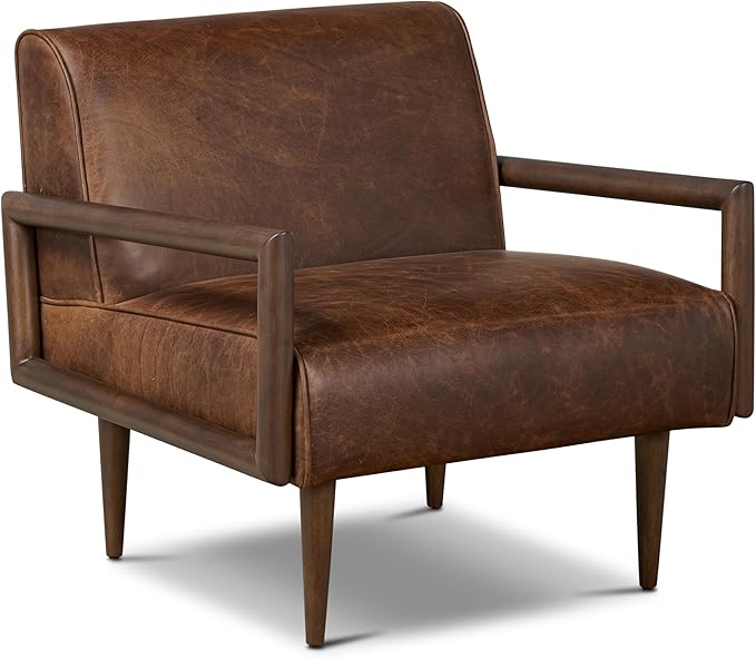 Poly & BARK Viborg Lounge Chair in Chocolate Brown
