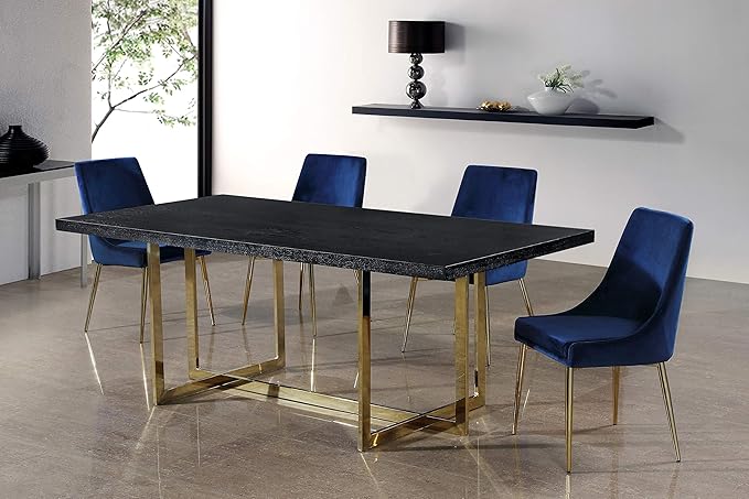 Meridian Furniture Karina Navy Velvet Dining Chair (Set of 2)