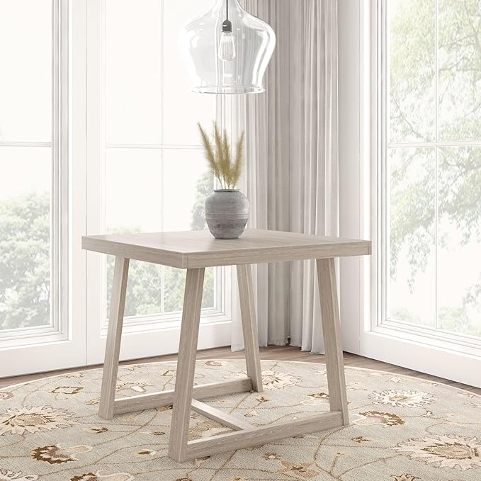 Classic Pub Dining Table Counter Height (41in / 1050mm), Seashell Wirebrush