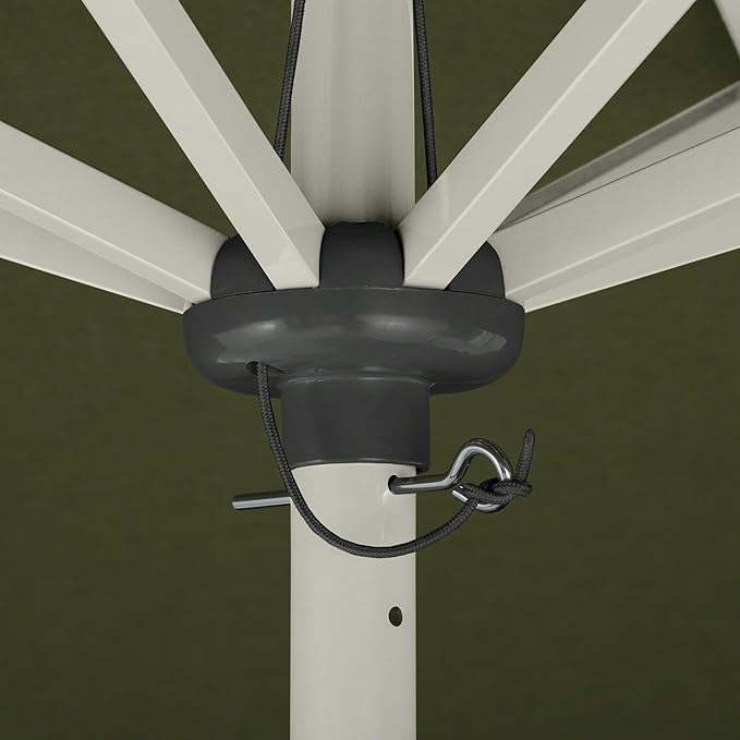 Classic Accessories Montlake™ Fadesafe™ 9' Round Aluminum Patio Umbrella, Heather Fern