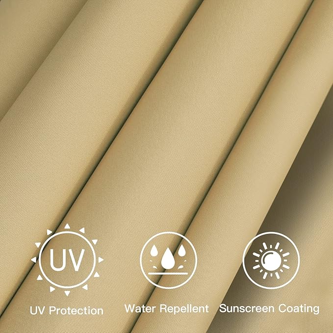 Sunnyglade 7.5ft Patio Umbrella Replacement Canopy Market Umbrella Top Outdoor Umbrella Canopy with 6 Ribs