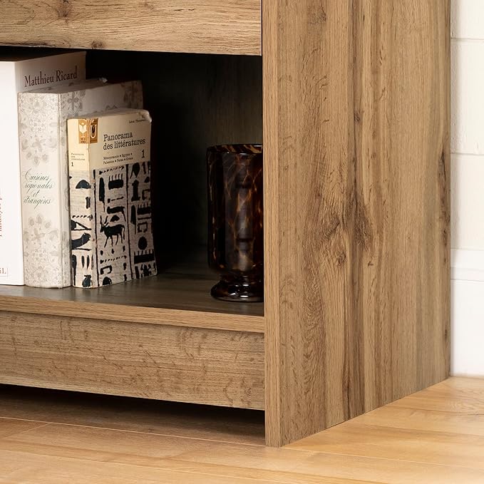 South Shore Tassio 1-Drawer Nightstand Nordik Oak, Farmhouse