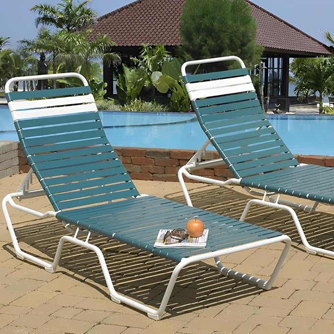 Project Patio 4 Position Adjustable Chaise Lounge Bracket Replacement Part for Outdoor Reclining Pool Furniture Back Adjustment - Black
