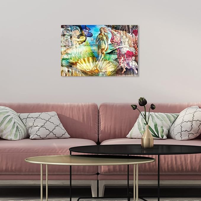 The Oliver Gal Artist Co. Spiritual and Religious Wall Art Canvas Prints 'Birth of Venus - Botticelli' Zodiac